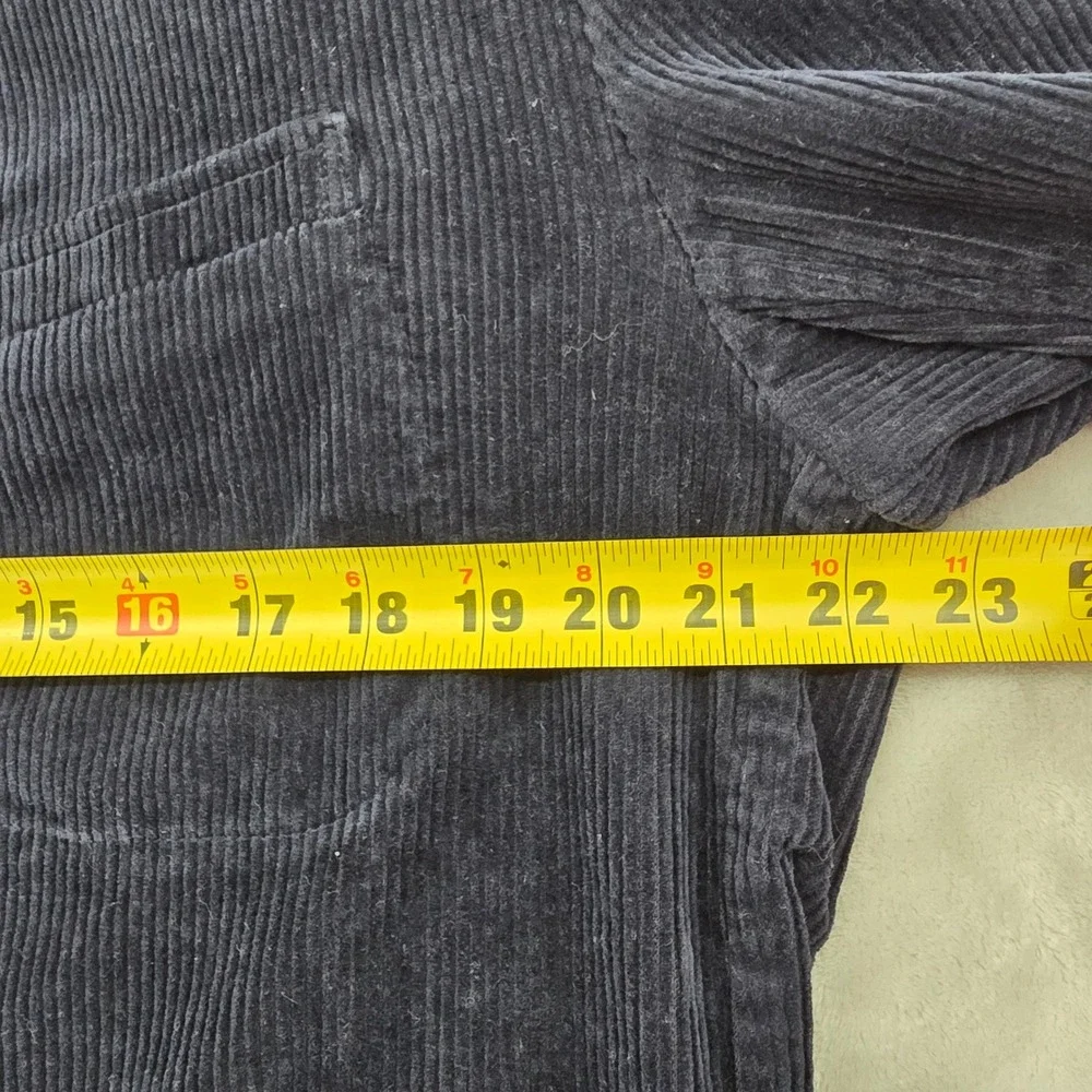 NWT Relwen Size Large Cord Trap‎ Blazer Navy Blue Corduroy Utility Chore Jacket